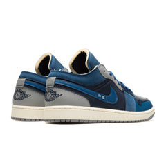 Jordan 1 Low Craft Obsidian French Blue Ashen Slate White