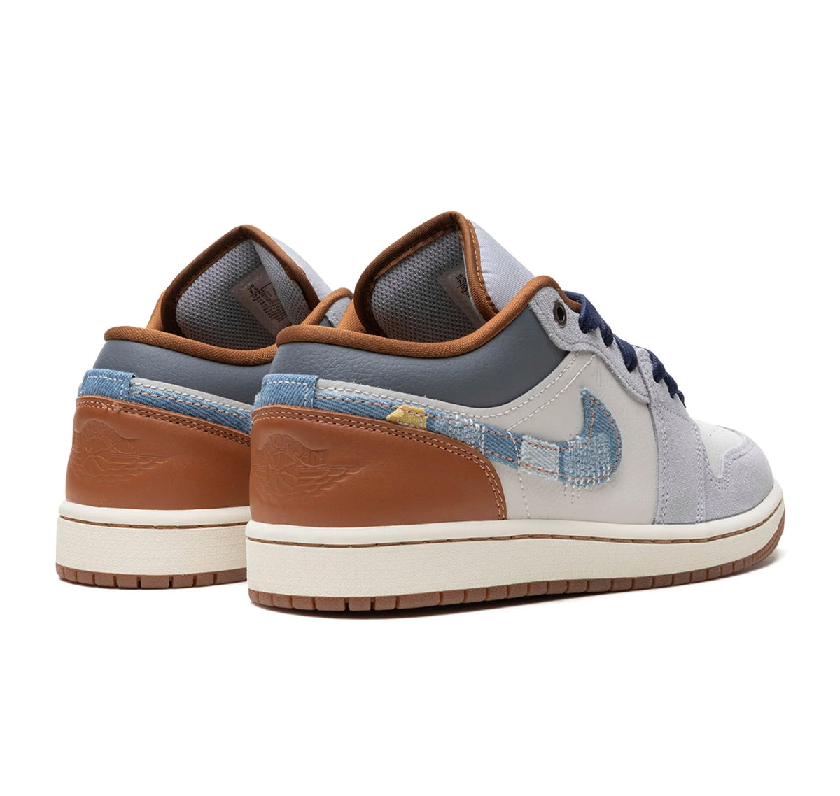 Air Jordan 1 Low "Phantom Repaired Denim Swoosh"