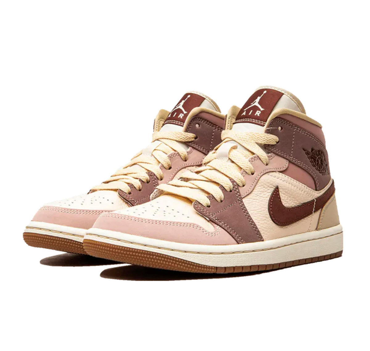 Jordan 1 Mid "Brown Pink"