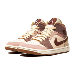 Jordan 1 Mid "Brown Pink"