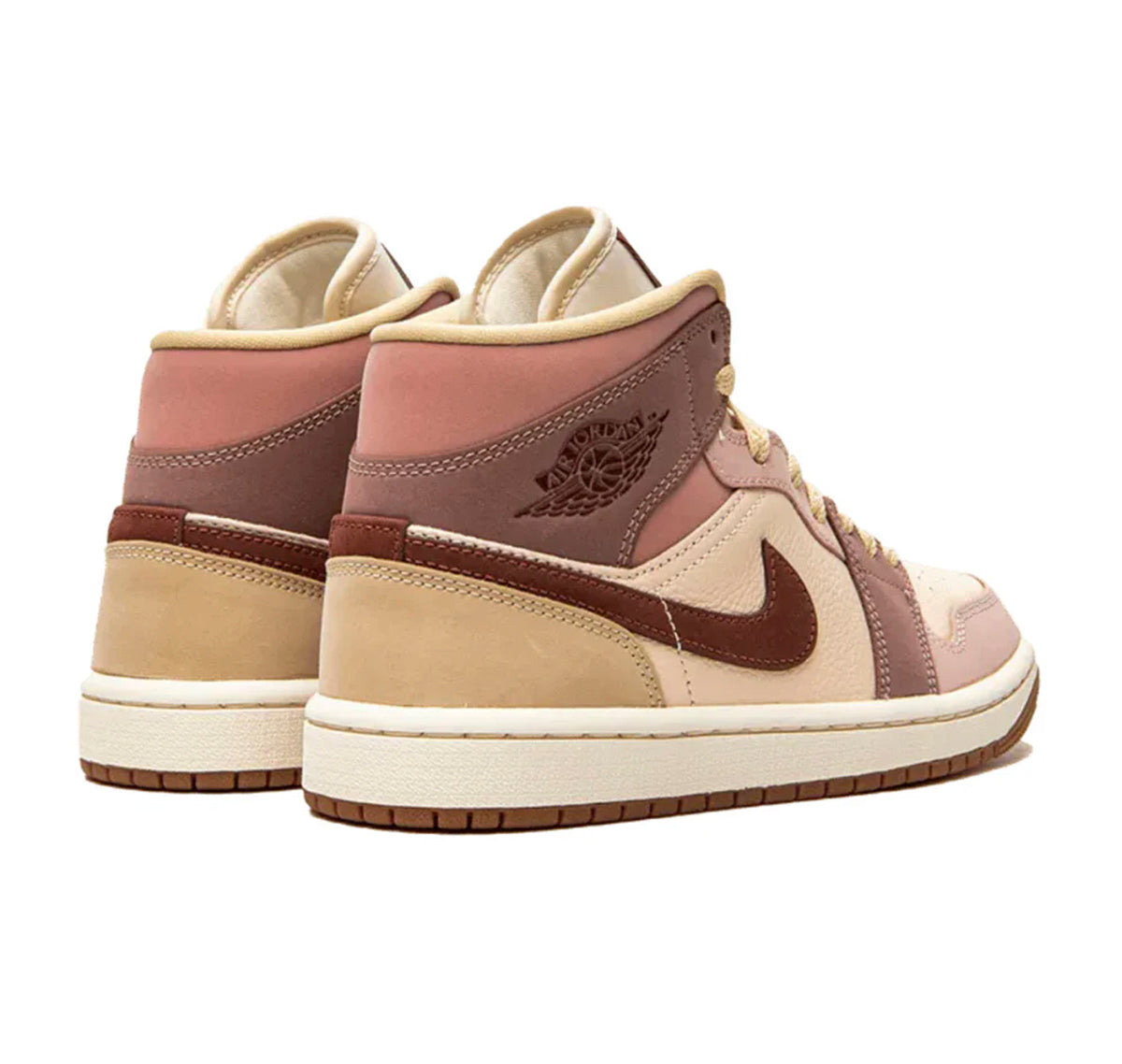 Jordan 1 Mid "Brown Pink"
