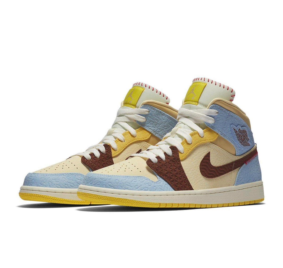 Air Jordan 1 Mid "Fearless Maison Chateau Rouge"