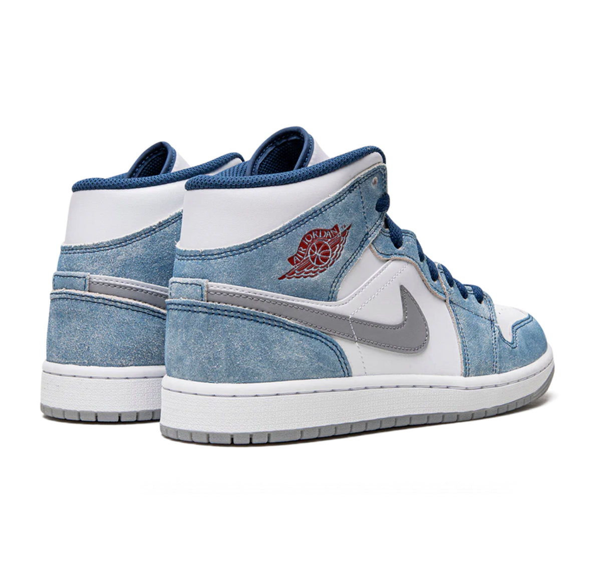 Jordan 1 Mid "French Blue Fire Red"