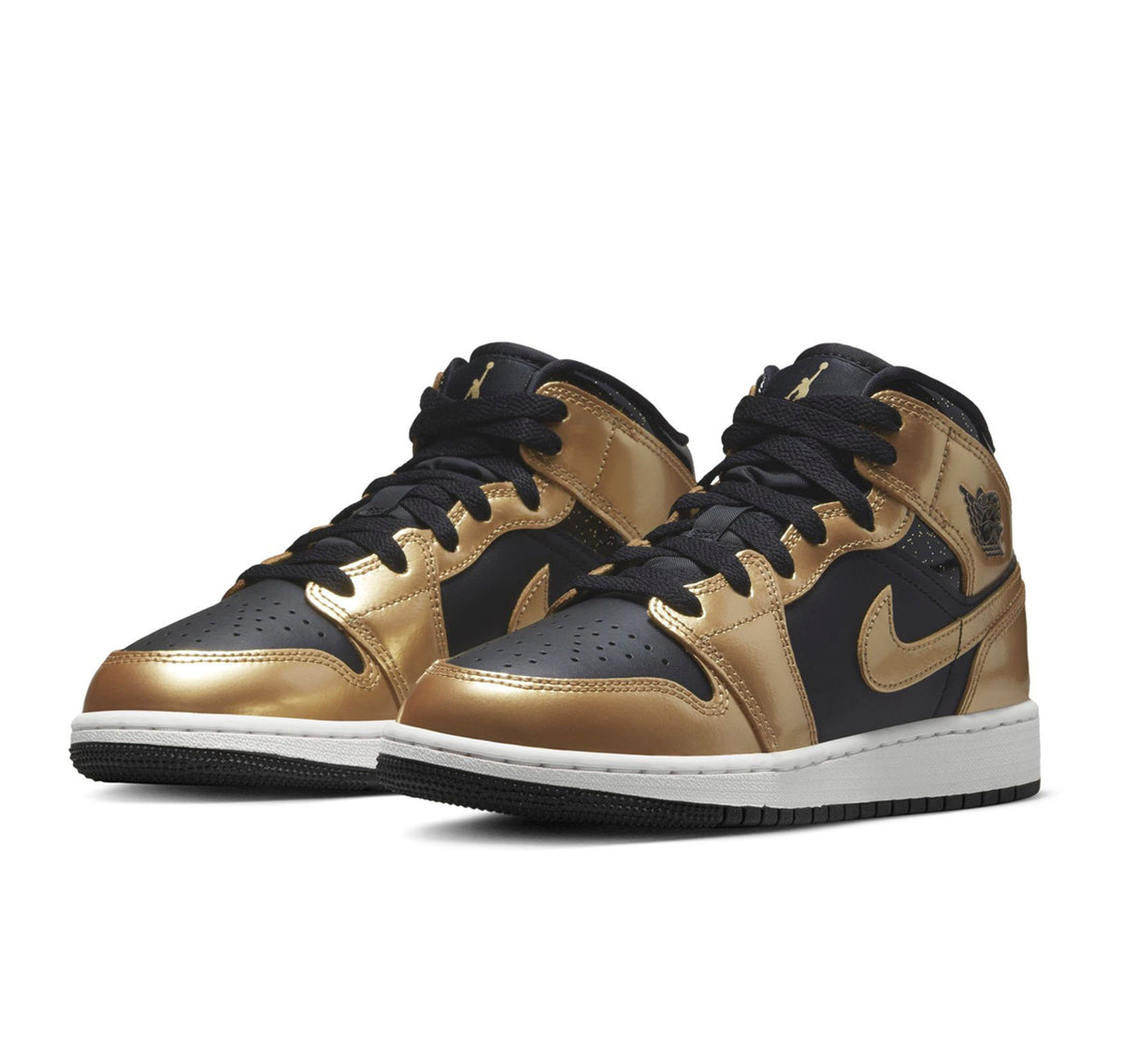 Air Jordan 1 Mid "Metallic Gold Black"
