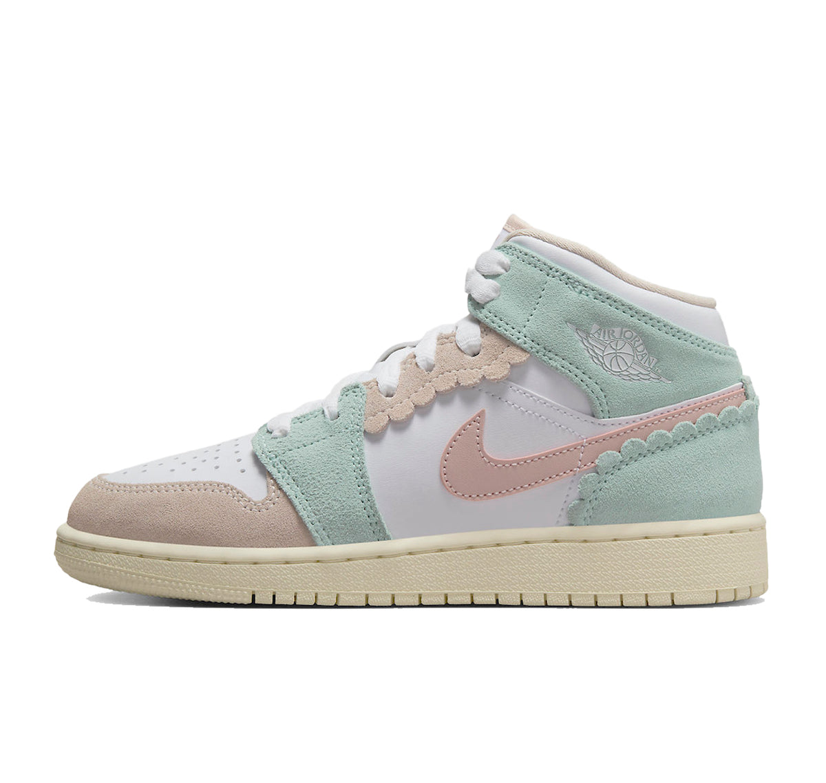 Air Jordan 1 Mid Pink Oxford