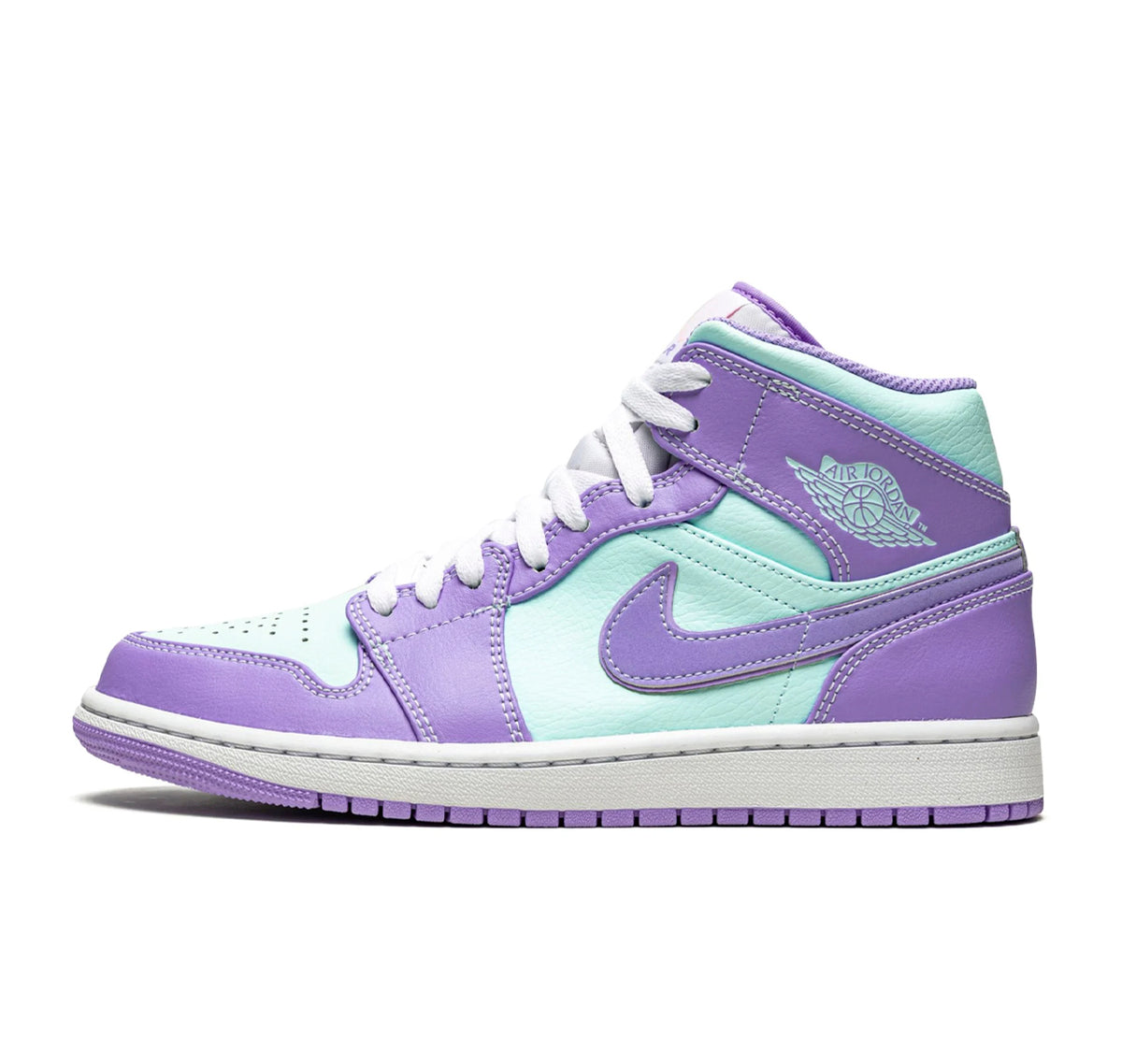 Jordan 1 Mid Purple Aqua