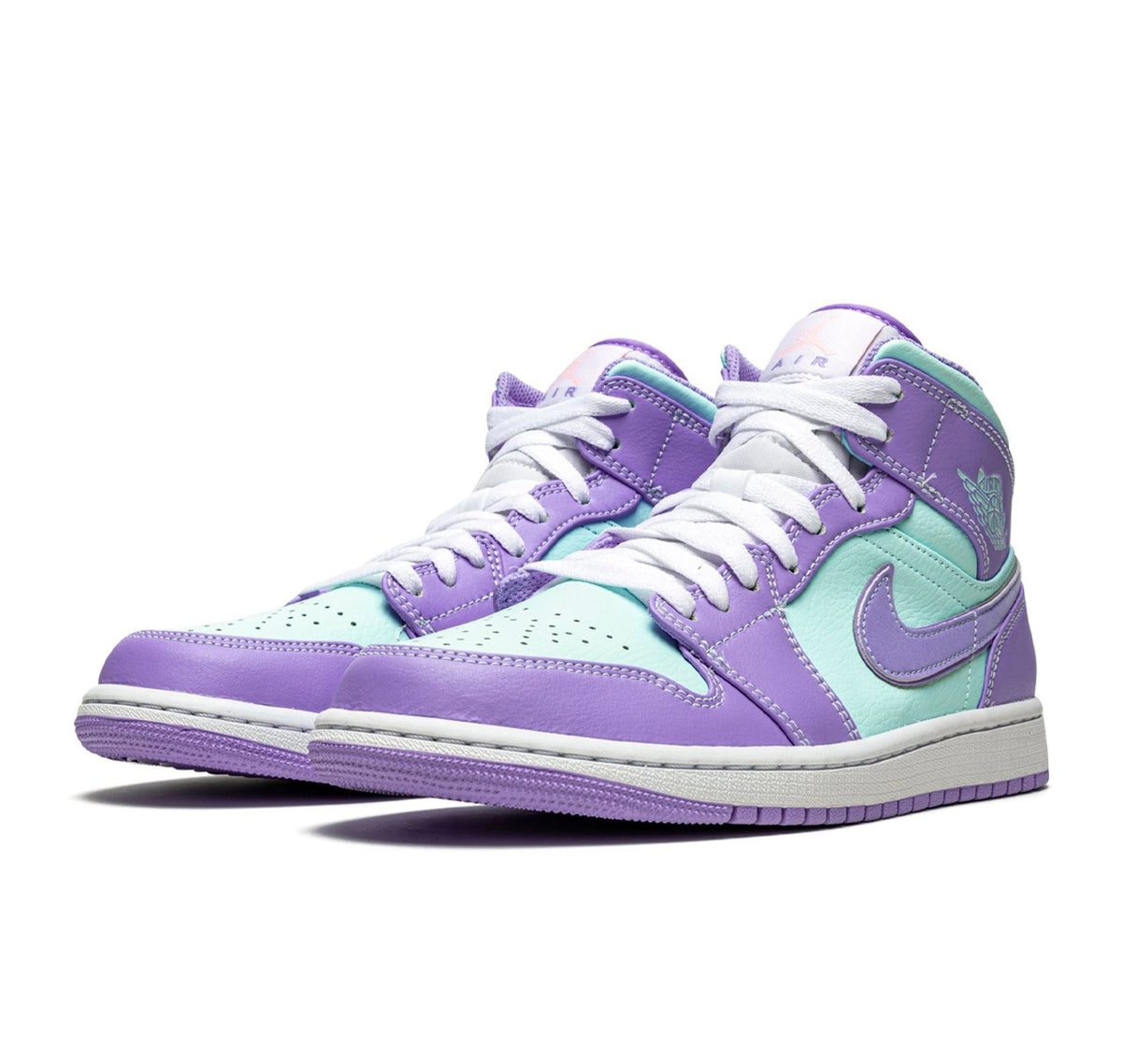 Jordan 1 Mid Purple Aqua