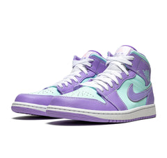 Jordan 1 Mid Purple Aqua
