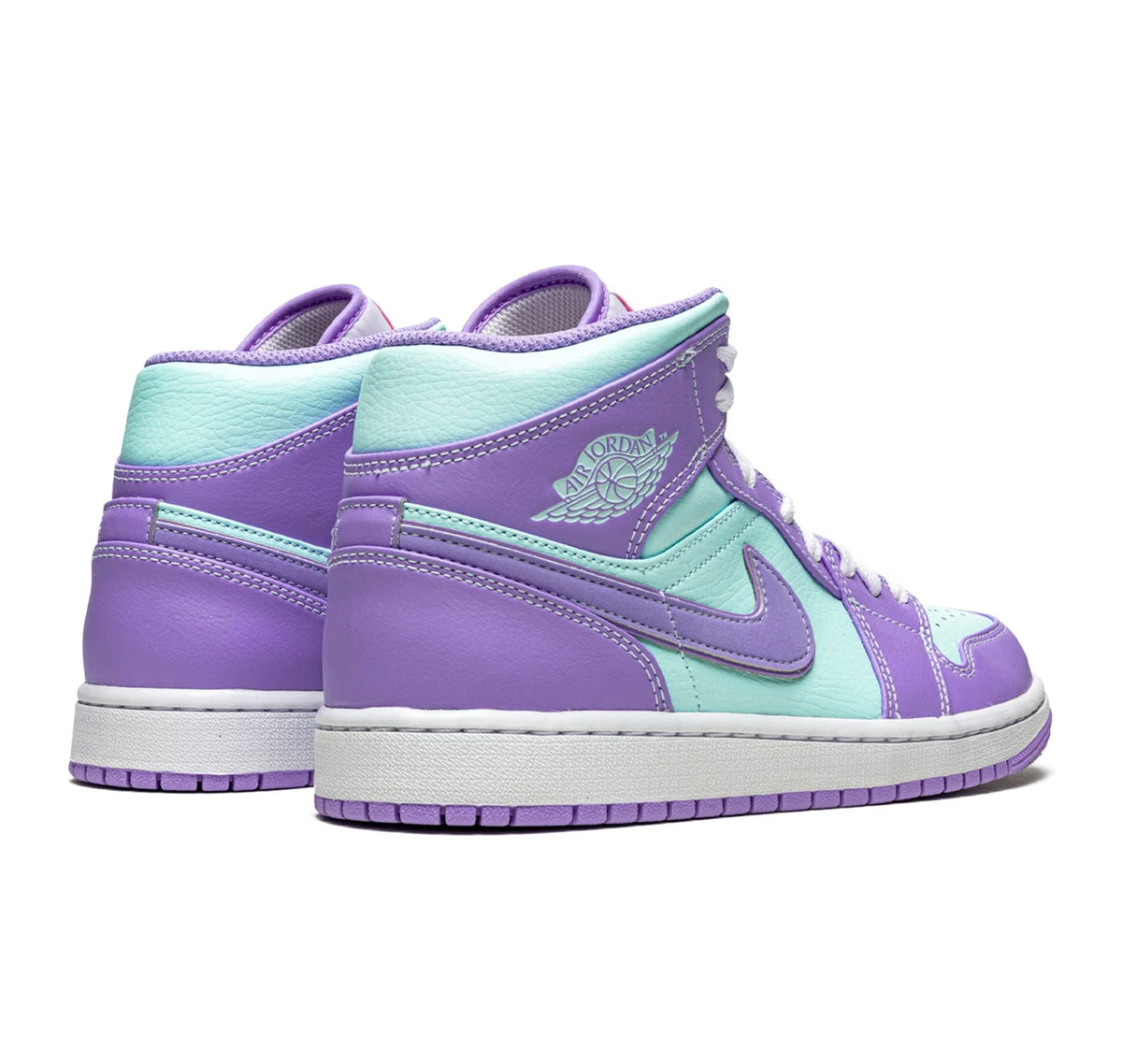 Jordan 1 Mid Purple Aqua