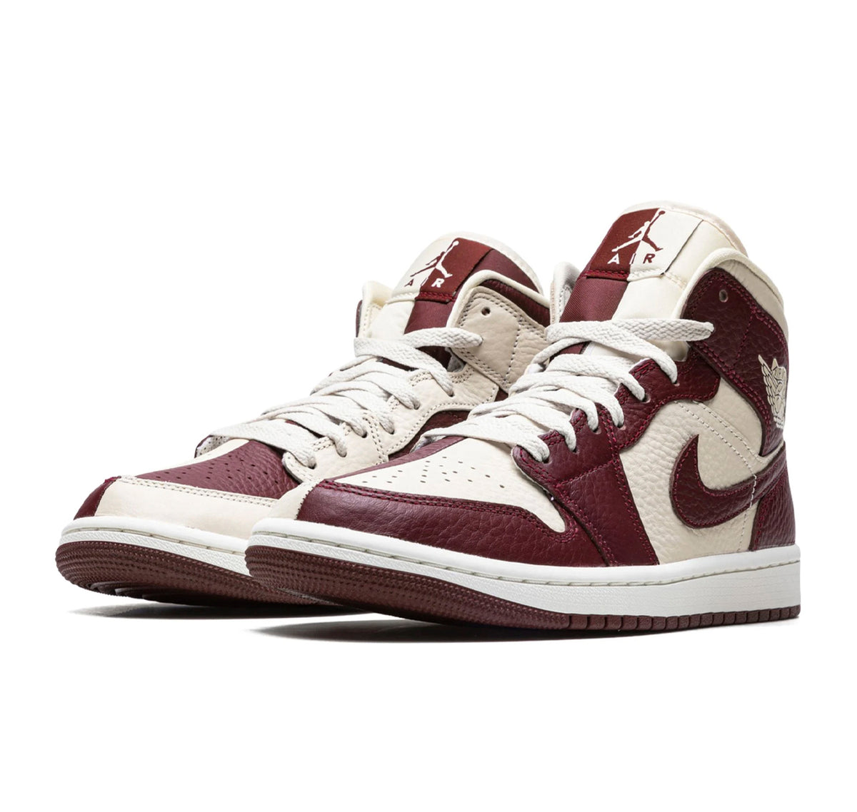Air Jordan 1 Mid "Split Beach Cherrywood Red"