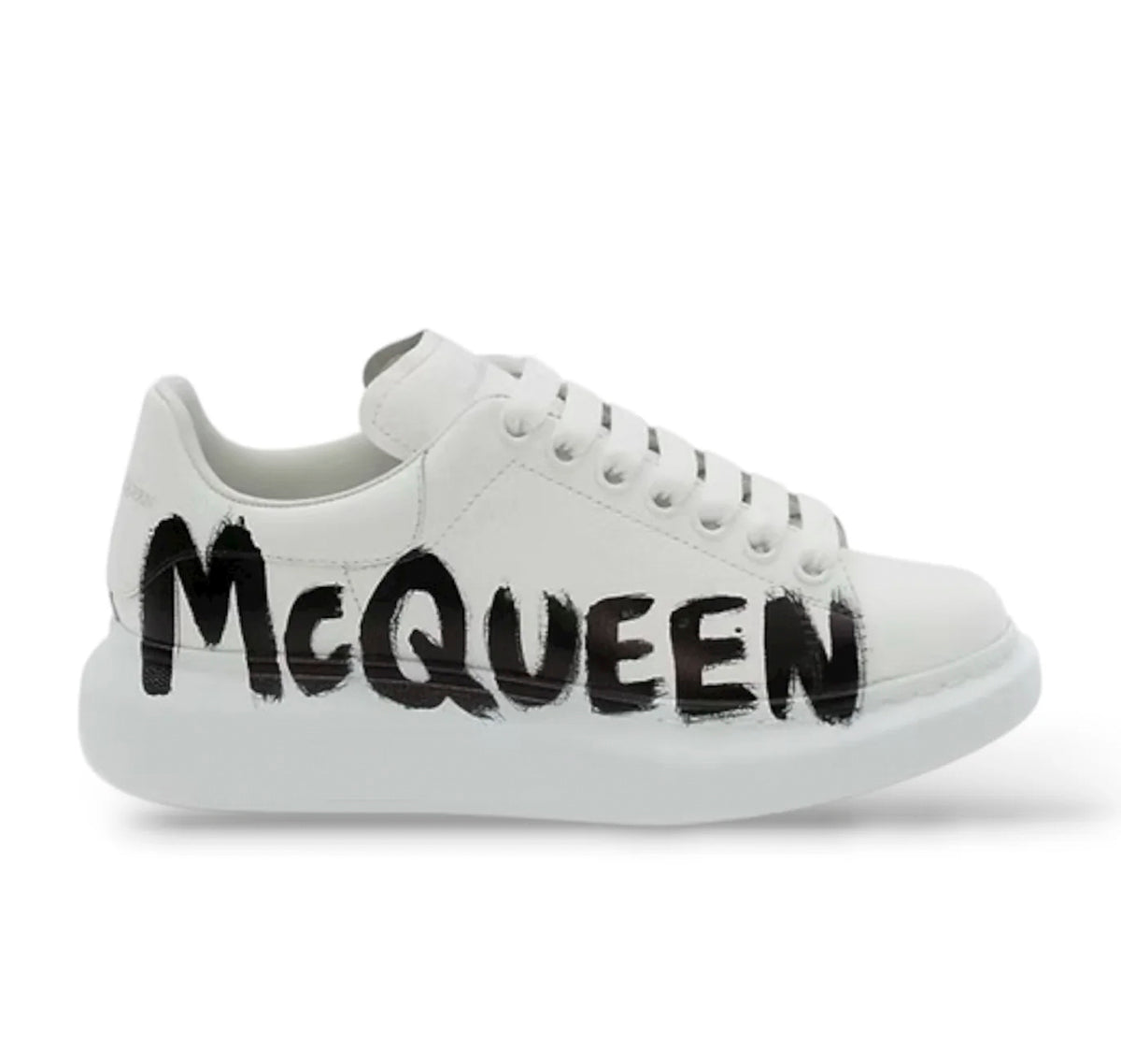 Alexander McQueen Oversized "Graffiti White Black"
