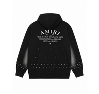 Amiri Zip Hoodie “Black Wash Studded Logo” - foto 2