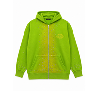 Amiri Zip Hoodie “Lime Green Studded Logo” - foto 1