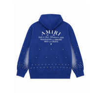 Amiri Zip Hoodie “Royal Blue Studded Logo” - foto 2
