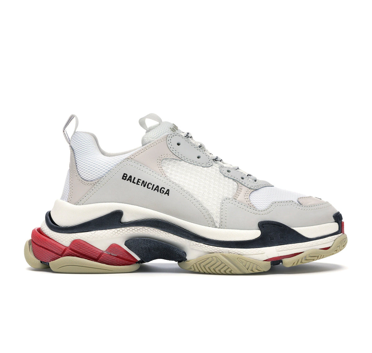 Balenciaga Triple S "White Black Red"