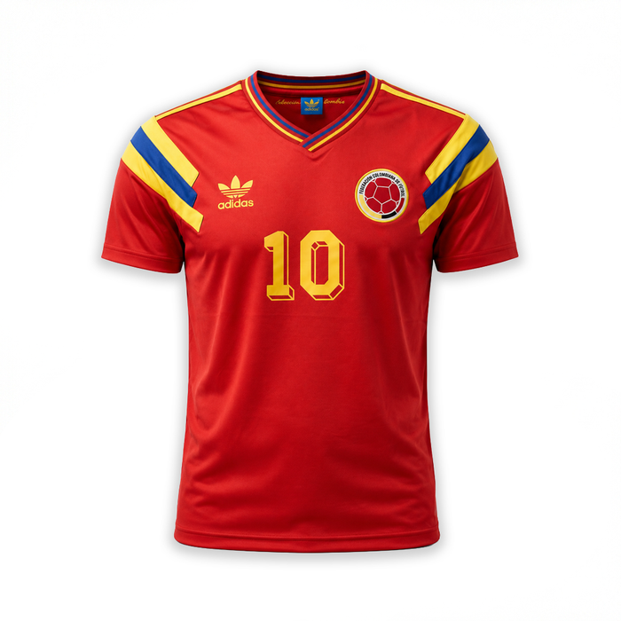 Camiseta Selección Colombia 1990 Retro Visita