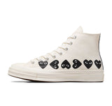 Converse Chuck Taylor All Star 70 Hi "Comme des Garcons PLAY Multi-Heart Milk"