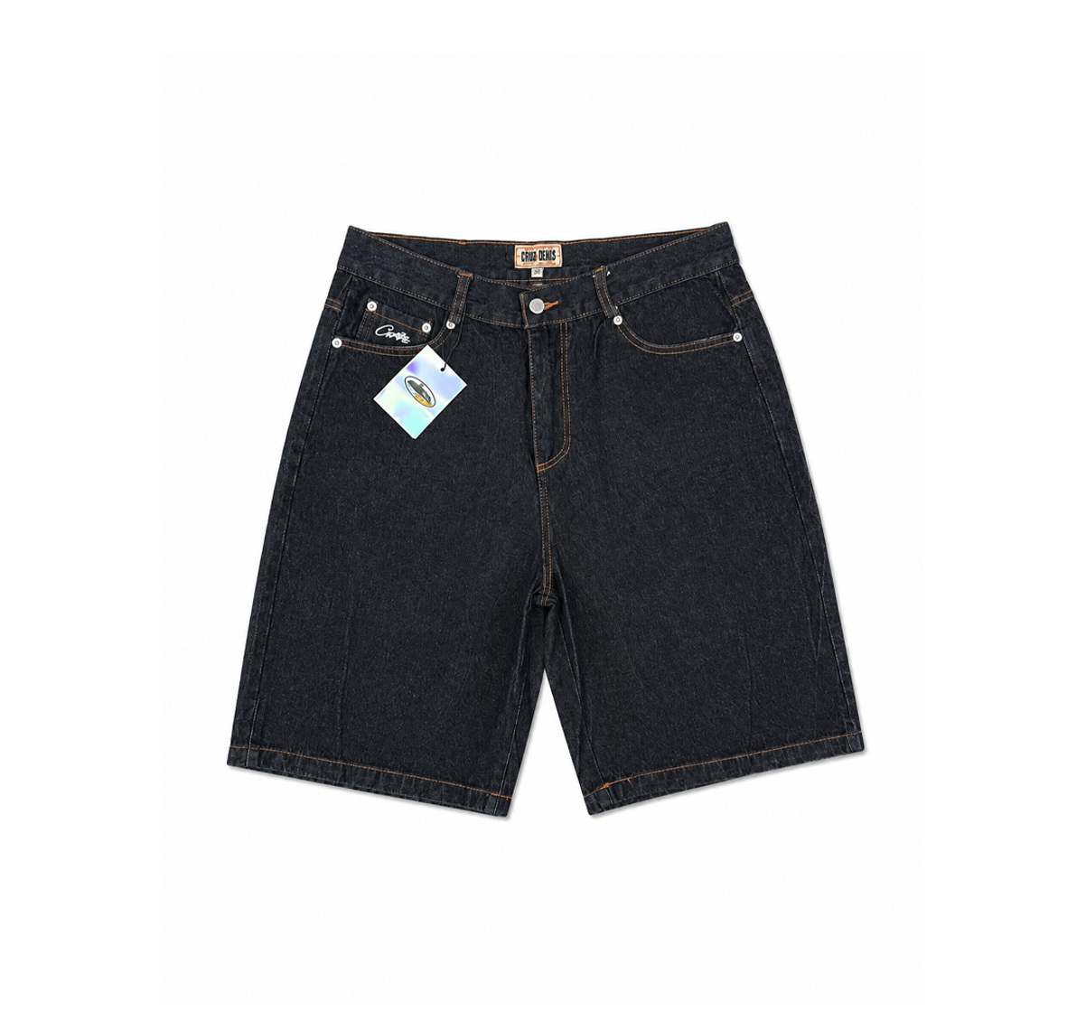 Corteiz Denim Shorts “Raw Black Contrast Stitch” - comprar en Colombia con envío gratis