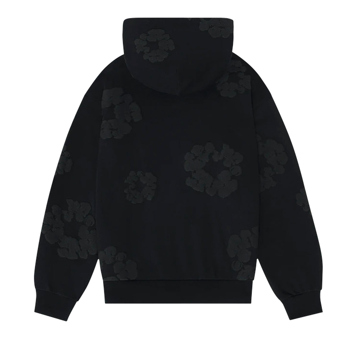 Denim Tears Cotton Wreath Hoodie Black Monochrome