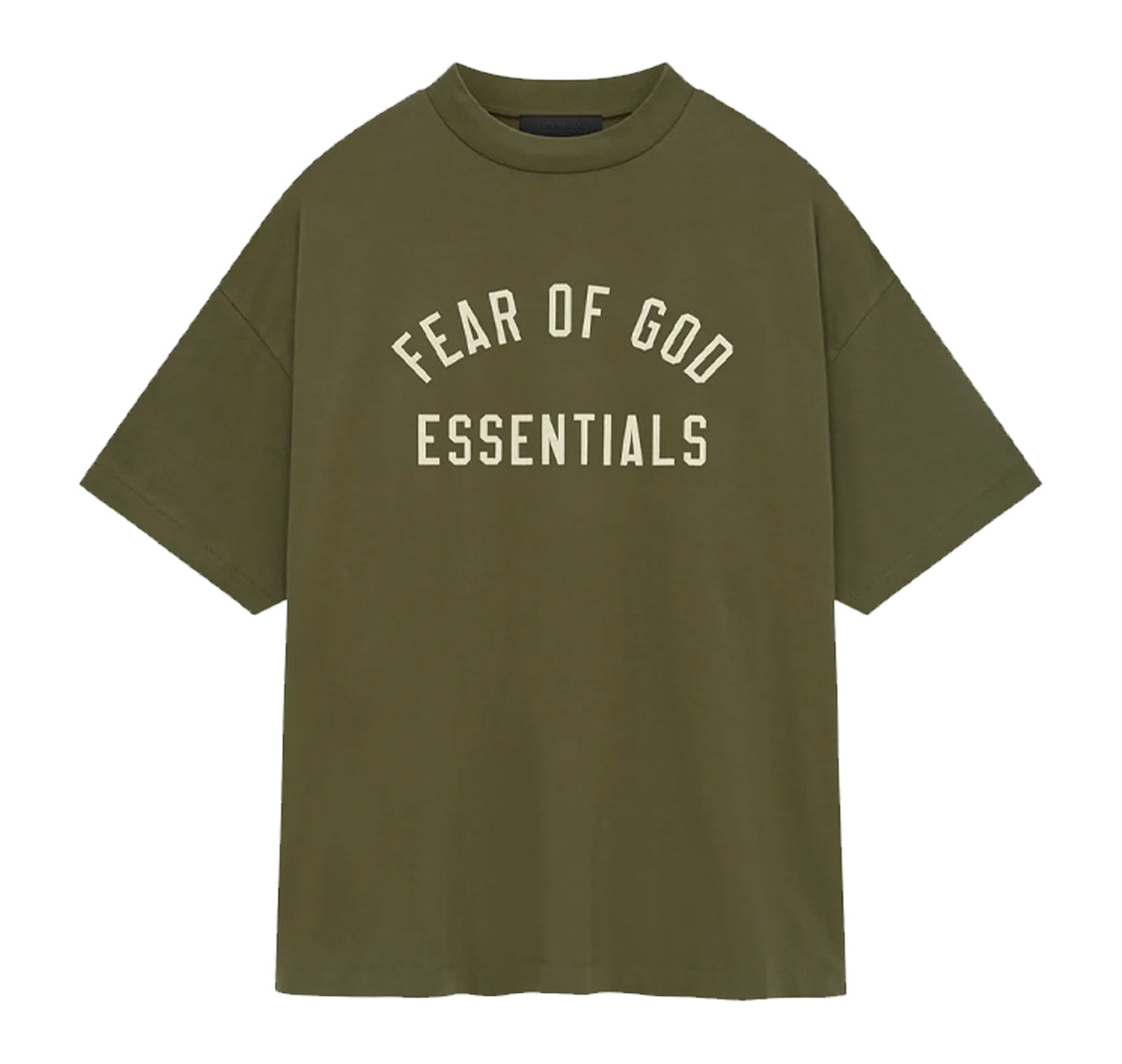 Fear of God Essentials Jersey Crewneck Tee Military (FW24)
