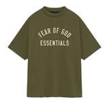 Fear of God Essentials Jersey Crewneck Tee Military (FW24)
