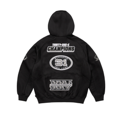 Supreme Football Zip Up Hooded Sweatshirt Black