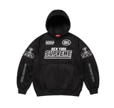 Supreme Football Zip Up Hooded Sweatshirt Black