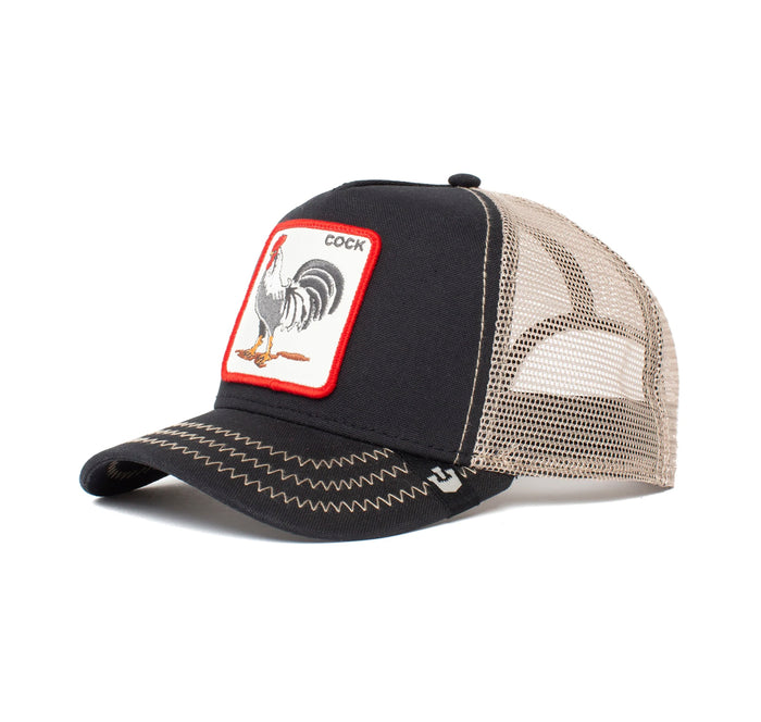 GOORIN BROS COCK - BLACK & BEIGE