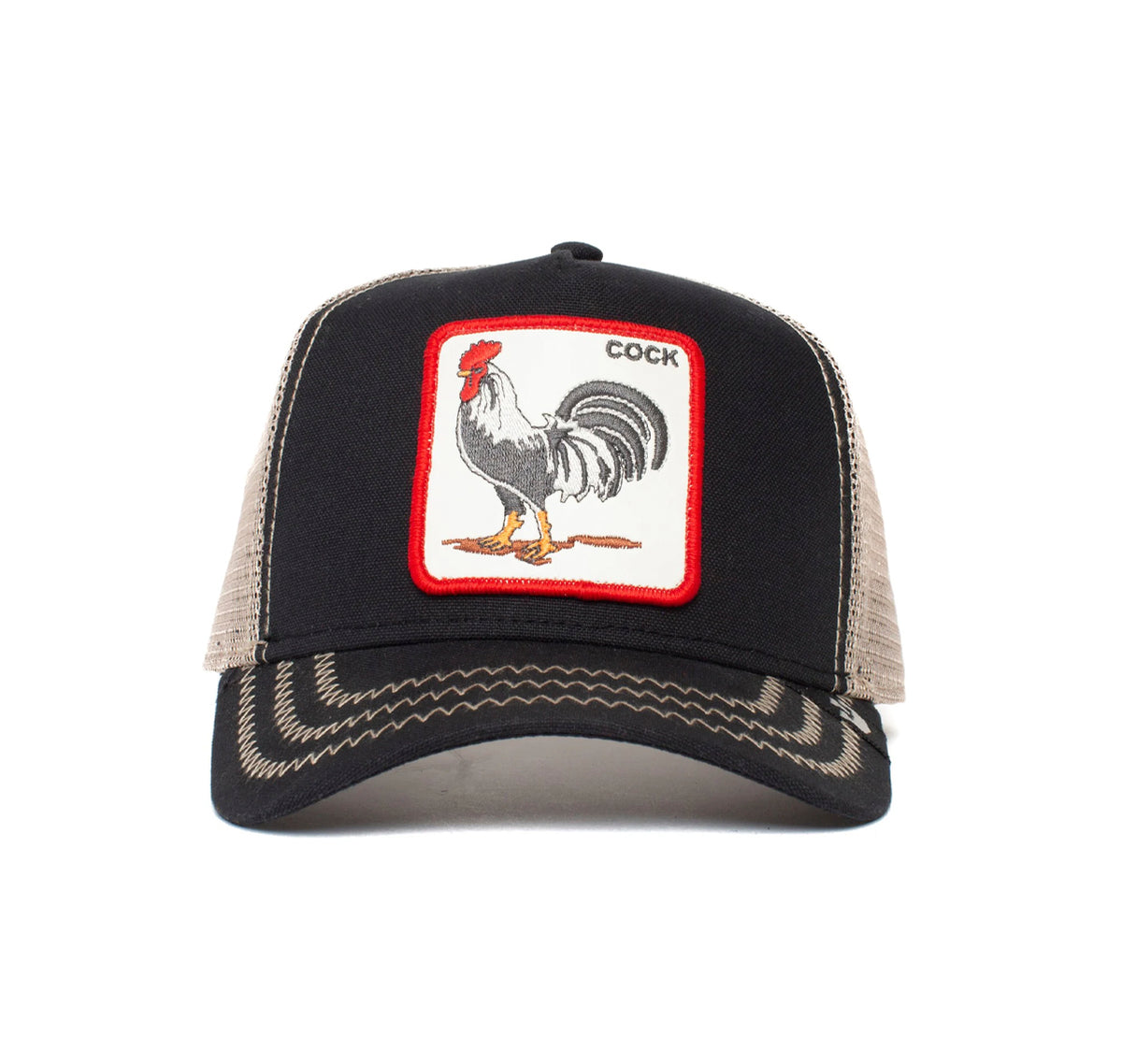GOORIN BROS COCK - BLACK & BEIGE