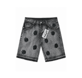 Godspeed Denim Shorts “Washed Black Logo Embroidery”