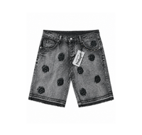Godspeed Denim Shorts “Washed Black Logo Embroidery” - foto 1