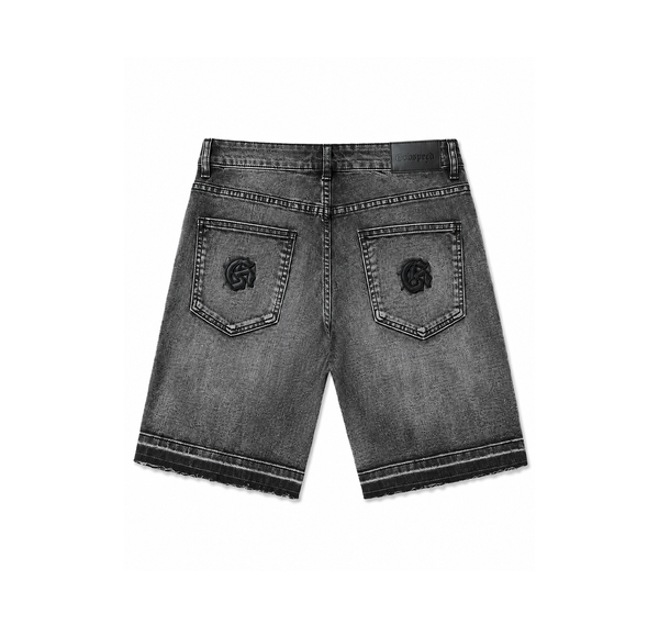 Godspeed Denim Shorts “Washed Black Logo Embroidery” - vista alterna