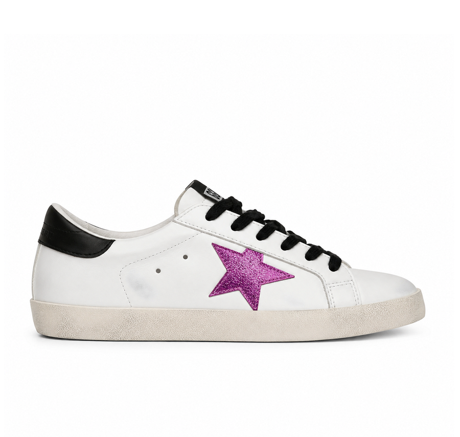 Golden Goose Superstar “White Fuchsia Black”