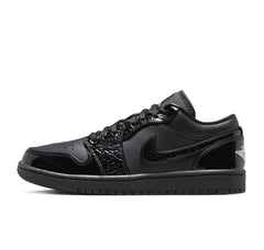 Jordan 1 Low Patent Elephant Black