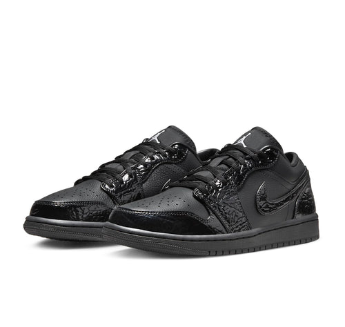 Jordan 1 Low Patent Elephant Black