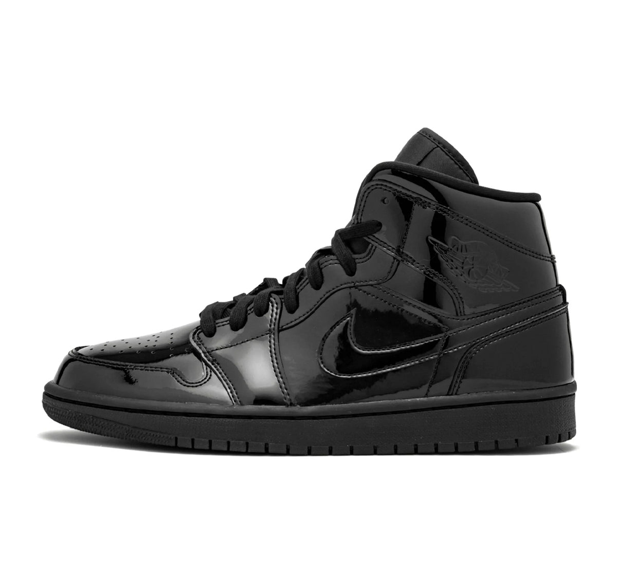 Air Jordan 1 Mid "Triple Black Patent"