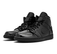 Air Jordan 1 Mid "Triple Black Patent"