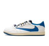 Jordan 1 Retro Low OG "Fragment x Travis Scott Sail Military Blue"