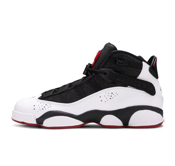 Jordan 6 Rings Black White Gym Red