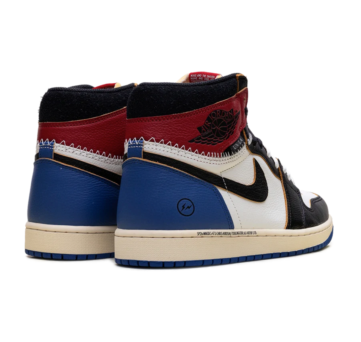 Jordan 1 Retro High OG "Fragment x Union LA Varsity Red Sport Royal"