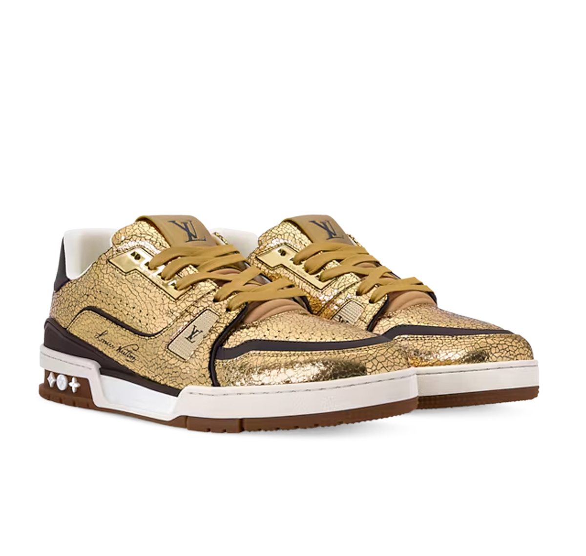 Louis Vuitton LV Trainer "Cracked Gold"