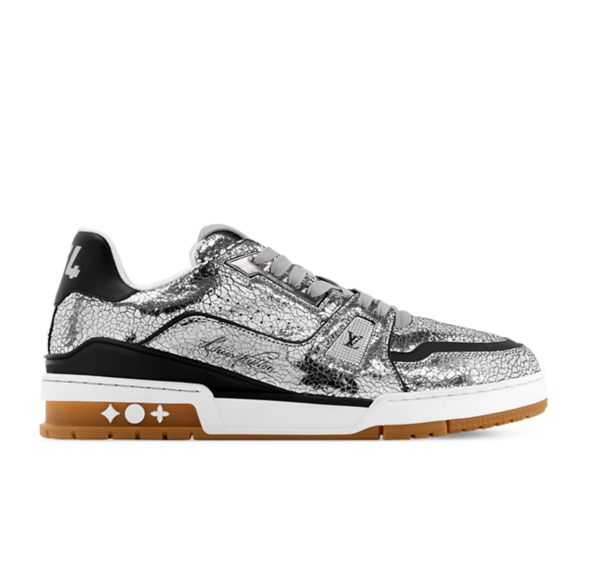 Louis Vuitton LV Trainer "Cracked Silver"