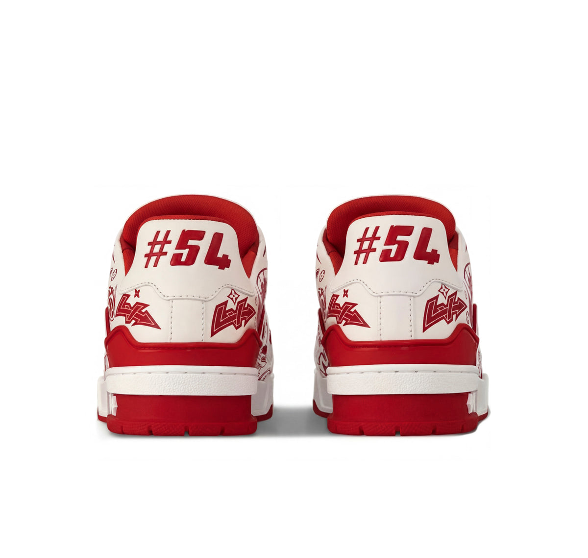 Louis Vuitton LV Trainer "Graffiti White Red"