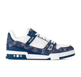 Louis Vuitton LV Trainer Monogram Denim White Blue