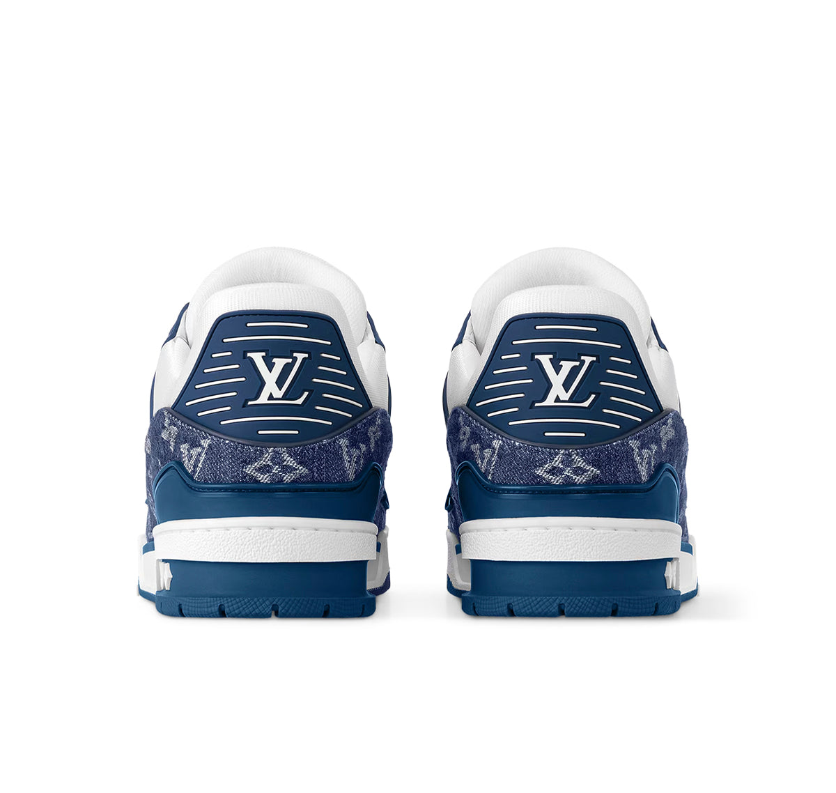 Louis Vuitton LV Trainer Monogram Denim White Blue