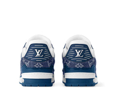 Louis Vuitton LV Trainer Monogram Denim White Blue