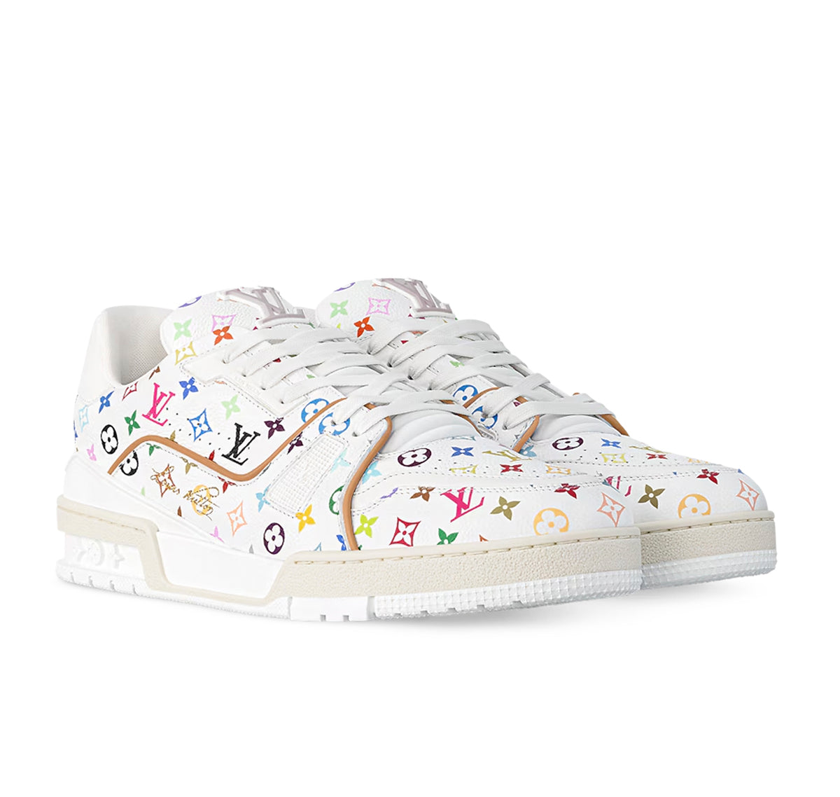 Louis Vuitton LV Trainer Takashi Murakami White