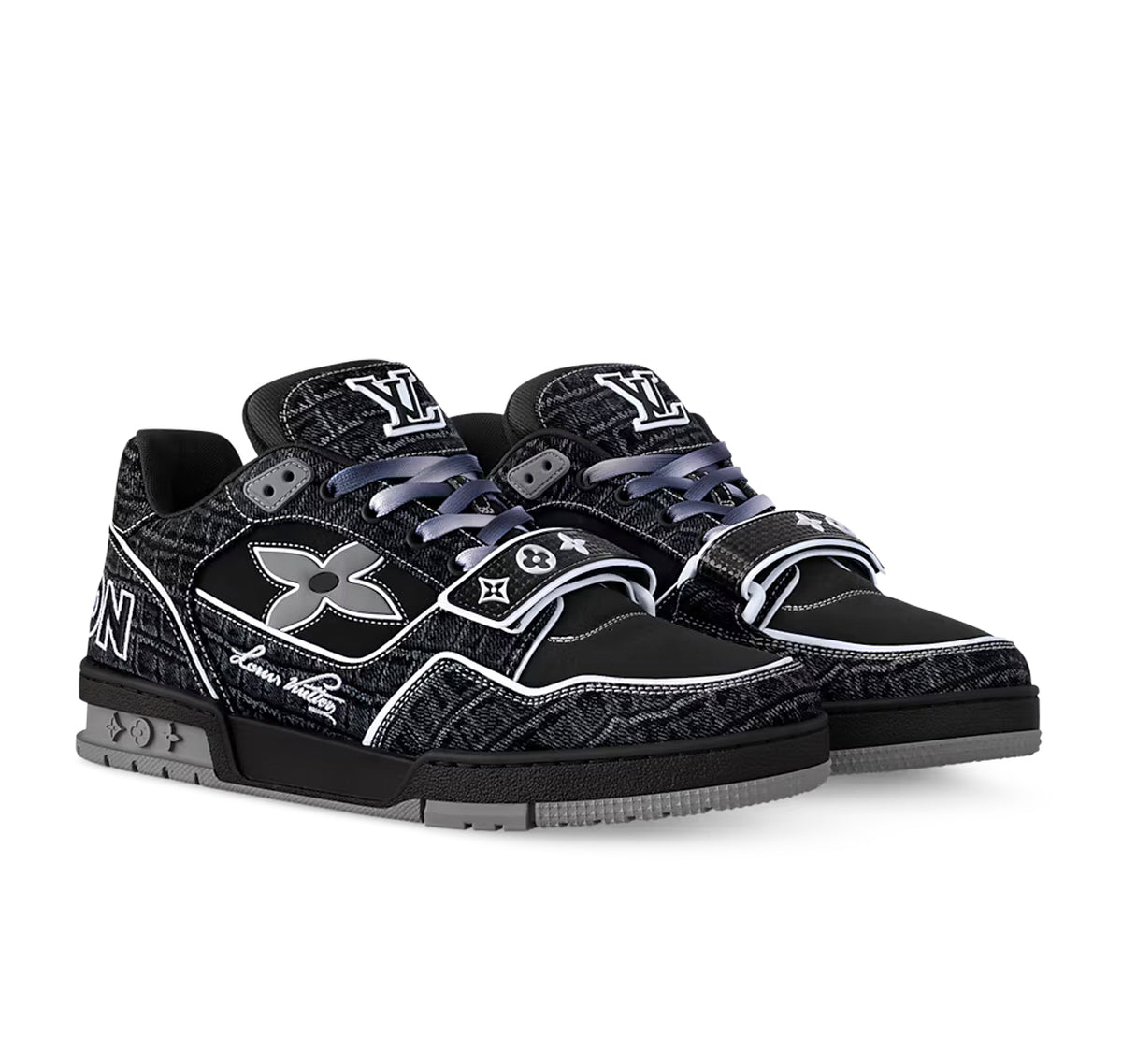 Louis Vuitton LV Trainer Velcro Strap Black