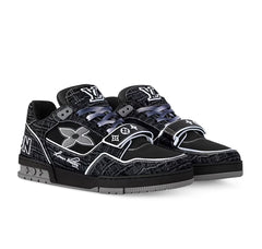 Louis Vuitton LV Trainer Velcro Strap Black