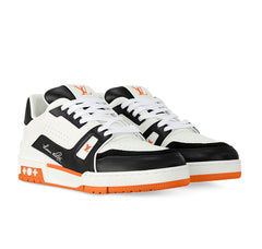 Louis Vuitton LV Trainer "White Black Orange"